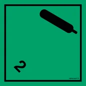 Systemy ekspozycyjne i znaki informacyjne - MB020 GAZY NIEPALNE I NIETRUJĄCE, FN - FOLIA SAMOPRZYLEPNA; (400X400MM) - miniaturka - grafika 1