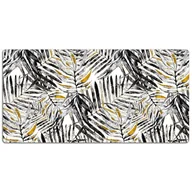 Podkładki na biurko - Mata ochronna z nadrukiem Czarne liście 120x60 cm, Dywanomat - miniaturka - grafika 1