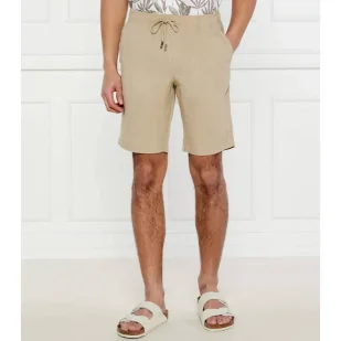 Tommy Hilfiger Lniane szorty HARLEM PO Regular Fit - Spodenki męskie - miniaturka - grafika 1
