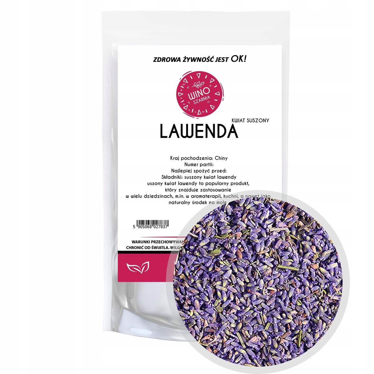 Lawenda Suszona kwiaty Lawendy Chiny - 100g