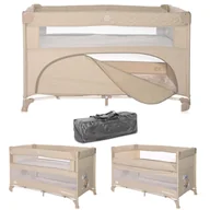 Łóżeczka i kojce - Łóżeczko Turystyczne 3W1 Regulowany Poziom Dostawka Lorelli - miniaturka - grafika 1