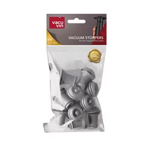 Vacu Vin zatyczki do wina Wine Saver gumowe szare 10 szt twm_1006826 - Pozostałe akcesoria kuchenne - miniaturka - grafika 1