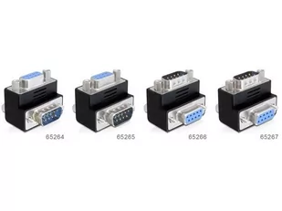 Impakt ADAPTER VGA(15M)->VGA(15F) 90" W BOK DELOCK - Adaptery i przejściówki - miniaturka - grafika 1