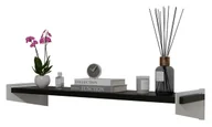 Półki do salonu - Wisząca półka nad biurko biały + czarny C3-W26 - miniaturka - grafika 1