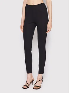 DKNY Legginsy P0RK8CMD Czarny Slim Fit - Spodnie damskie - miniaturka - grafika 1