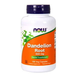 Now Foods Foods Dandelion Root 500 mg/100 vcaps. TT000635 - Odchudzanie i oczyszczanie - miniaturka - grafika 1