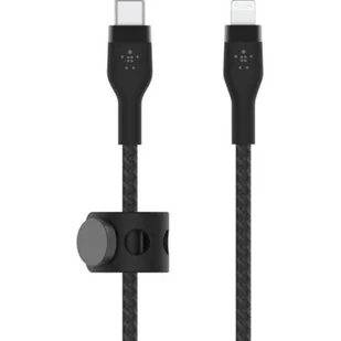 Belkin Kabel USB Typ-C Lightning Braided Silicone 2m Czarny - Kable USB - miniaturka - grafika 1