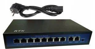 Switch Rtx 8 Portów Poe Do 250M + 2Porty Uplink - Akcesoria do monitoringu - miniaturka - grafika 1