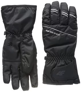 Rękawiczki - 4F Męskie rękawiczki narciarskie REM002 dżinsy, DEEP czarne, L, głęboka czerń, L - grafika 1