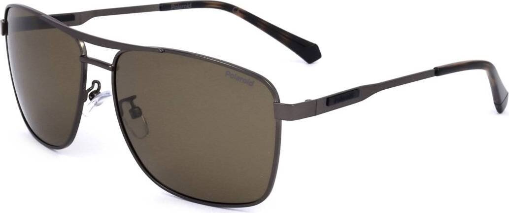 Męskie okulary przeciwsłoneczne Polaroid PLD 2136/G/S/X R80 MATTE DARK RUTHENIUM 61/15/140