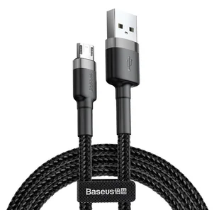 BASEUS kabel Cafule USB - MICRO USB 2,00 m 1,5A szaro-czarny - Kable USB - miniaturka - grafika 1