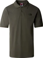 Koszulki męskie - The North Face Koszulka The North Face M Polo Piquet męs. : Kolor - Oliwkowy, Rozmiar - S - miniaturka - grafika 1
