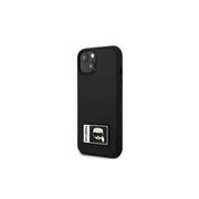 Etui i futerały do telefonów - Karl Lagerfeld KLHCP13M3DKPK iPhone 13 6,1` czarny/black hardcase Ikonik Patch - miniaturka - grafika 1