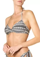 Stroje kąpielowe - goldenpoint Bikini damski kostium kąpielowy, trójkątny biustonosz Indie Chic, biały, 85B - miniaturka - grafika 1