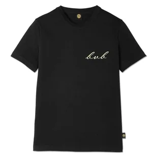 BVB Gold T-Shirt Damski: Ekskluzywny czarny damski T-shirt rozm. S ze złotym pismem - Made in Europe, czarny, S - Koszulki i topy damskie - miniaturka - grafika 1