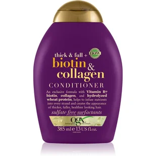Organix Cosmetix Biotyna i Kolagen odżywka z biotyną i kolagenem 385ml - Odżywki do włosów - miniaturka - grafika 1