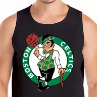 Koszulki męskie - KOSZULKA TANK TOP BOSTON CELTICS CZARNA XL 0463 - miniaturka - grafika 1