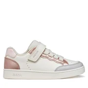 Buty dla dziewczynek - Sneakersy Geox J Eclyper Girl J65LRB 054AJ C0406 S Biały - miniaturka - grafika 1