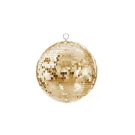 Dekoracje sali - PartyDeco Dekoracja wisząca Kula Disco 30cm złoty - miniaturka - grafika 1