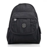 Plecaki - MAŁY CZARNY PLECAK DAMSKI SP-10-BL - miniaturka - grafika 1