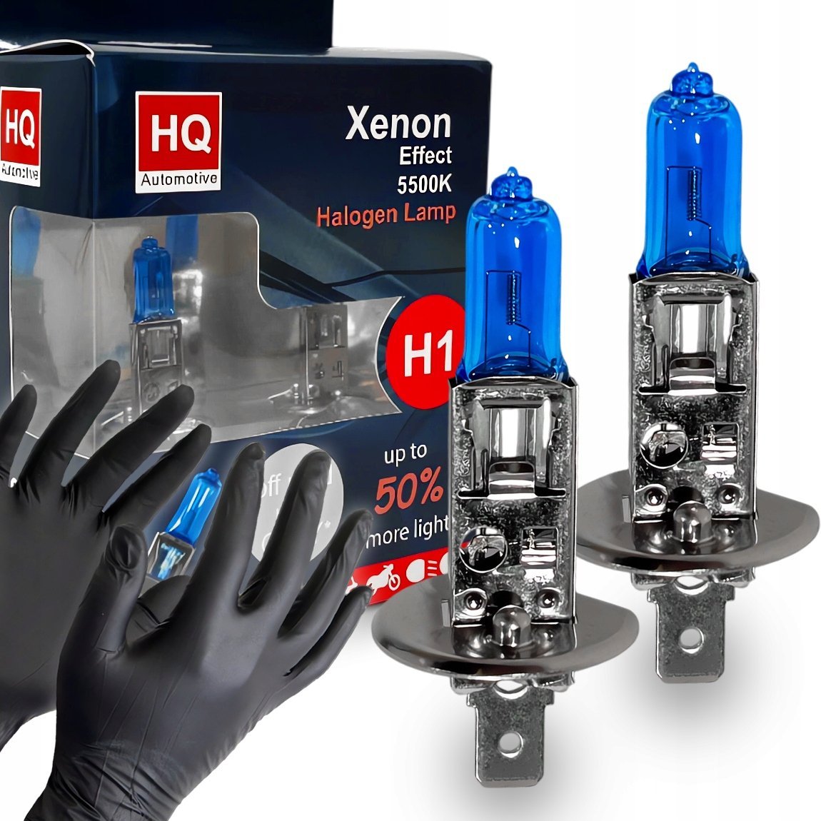 Żarówki Hq Automotive H1 Mocne Efekt Led +50% Światła Xenon Effect Oem