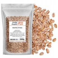 Płatki śniadaniowe i musli - PŁATKI ŻYTNIE 1kg Naturalne śniadanie zdrowe dieta wysoka jakość Kol-Pol - miniaturka - grafika 1