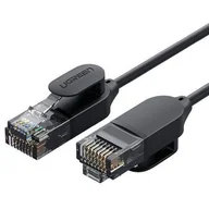 Kable miedziane - Ugreen Kabel sieciowy UGREEN NW122 Ethernet RJ45, Cat.6A, UTP, 0.5m (czarny) UGR466BLK - miniaturka - grafika 1