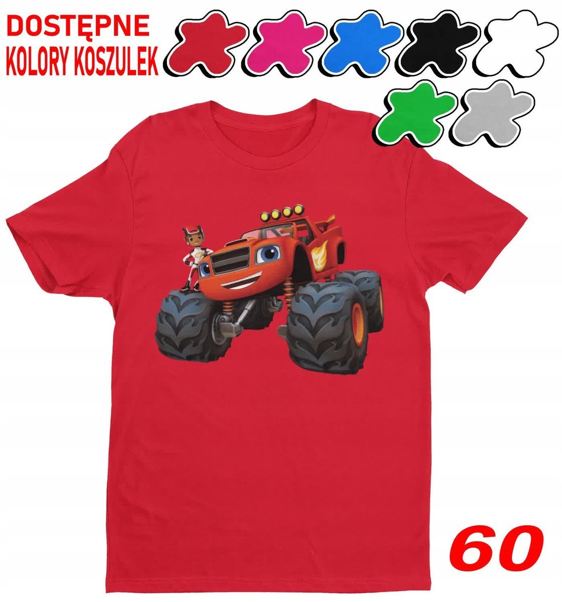 Dziecięca Koszulka Z Nadrukiem Duży Wybór Blaze Maszyny -L 146-152