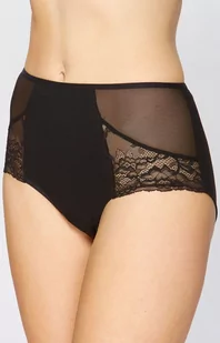 Figi damskie z wysokim stanem czarne 54/9-A31, Kolor czarny, Rozmiar XL, Miss Fabio - Primodo.com - Majtki damskie - miniaturka - grafika 1