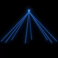 Oświetlenie świąteczne - vidaXL vidaXL Choinka z lampek, wewn./zewn., 800 niebieskich diod LED, 5 m - miniaturka - grafika 1