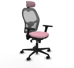 Fotel biurowy, krzesło biurowe Krzesło Biurowe z Zagłówkiem Piqueras y Crespo 3D036N2 Różowy - Fotele i krzesła biurowe - miniaturka - grafika 1