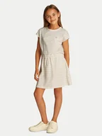 Sukienki i spódniczki dla dziewczynek - Calvin Klein Jeans Sukienka codzienna IG0IG02929 Beżowy Regular Fit - miniaturka - grafika 1