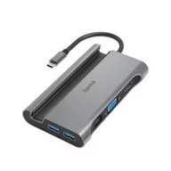 Adaptery i przejściówki - Hama stacja dokująca 7w1 USB-C 200102 - miniaturka - grafika 1