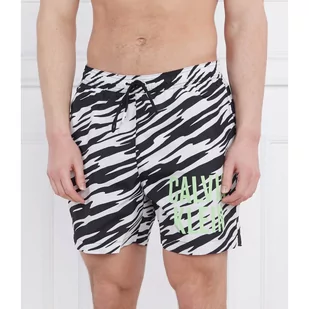 Calvin Klein Swimwear Szorty kąpielowe | Regular Fit - Kąpielówki męskie - miniaturka - grafika 1