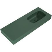 Umywalki - Elita Dimple umywalka 121x46 cm ścienna prostokątna prawa zielony mat 168880 - miniaturka - grafika 1