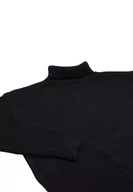 Swetry damskie - Aleva Damski sweter Slouchy z golfem akryl CZARNY rozmiar XS/S, czarny, XS - miniaturka - grafika 1
