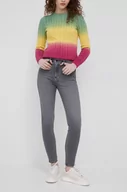 Spodnie damskie - Wrangler jeansy HIGH RISE SKINNY VINTAGE GREY damskie high waist - miniaturka - grafika 1