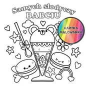 Kartki okolicznościowe i zaproszenia - Henry, karnet kw kolorowanka słodycze babcia - miniaturka - grafika 1