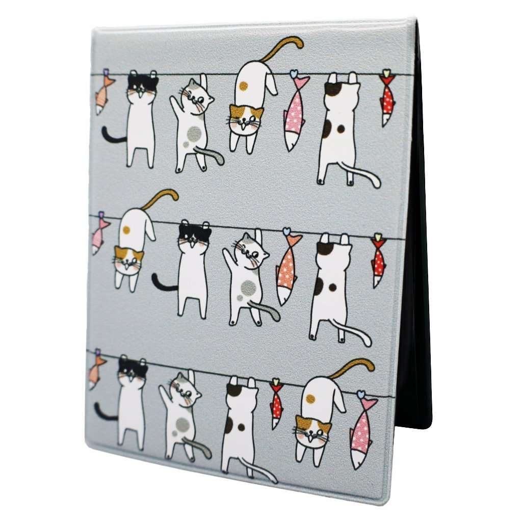 Etui na Legitymację Stylowe Oprawka Śmieszne Kotki Kot Duże Karty Dokumenty