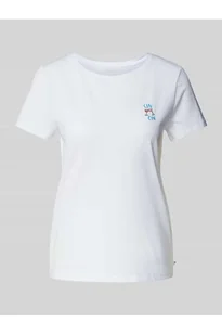 T-shirt o kroju regular fit z czystej bawełny - Tom Tailor Denim - Koszulki i topy damskie - miniaturka - grafika 1