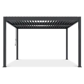 Kratki i pergole - Pergola tarasowa ELEGANCE DUO 4x4 Anthracite - Gutroof - miniaturka - grafika 1