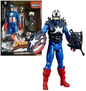 Hasbro SpiderMan MaximunVenom figurka Kapitan Ameryka E8683 - Figurki dla dzieci - miniaturka - grafika 1