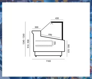 Lada chłodnicza WCh-8/3060 CARMEN - Szafy i witryny chłodnicze - miniaturka - grafika 4