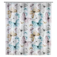 Zasłony prysznicowe - Wenko Zasłona prysznicowa Butterfly PEVA 180x200 cm B071NHWV28 - miniaturka - grafika 1