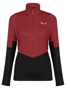 Salewa Bluza polarowa "Puez" w kolorze czarno-czerwonym - Bluzy damskie - miniaturka - grafika 1