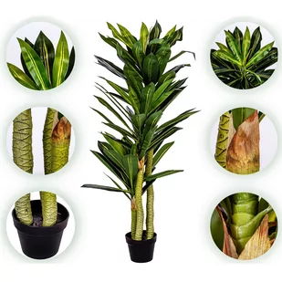 SZTUCZNE DRZEWKO DRACENA 120 CM SMOCZE DRZEWO - Sztuczne drzewka - miniaturka - grafika 4