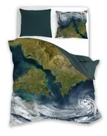 Pościel - Faro Pościel bawełniana 140x200 Natura 004 Lazurowe wybrzeże turkusowa poszewka 70x90 - miniaturka - grafika 1