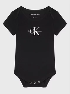 Body dla niemowląt - Calvin Klein Jeans Body dziecięce IN0IN00014 Czarny Regular Fit - grafika 1