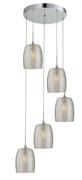 Lampy sufitowe - Auhilon Gobi lampa wisząca 5-punktowa transparent MD12132-5TR MD12132-5TR - miniaturka - grafika 1