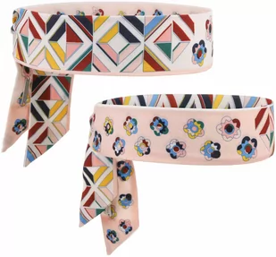 Opaska na Czoło Dwustronna Samisa by Seeberger, różowy - Apaszki i szaliki damskie - miniaturka - grafika 1